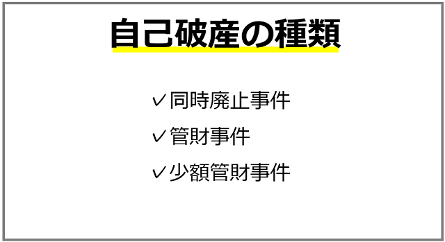 そもそも自己破産はどんな状況？自己破産にも3つの種類がある！
