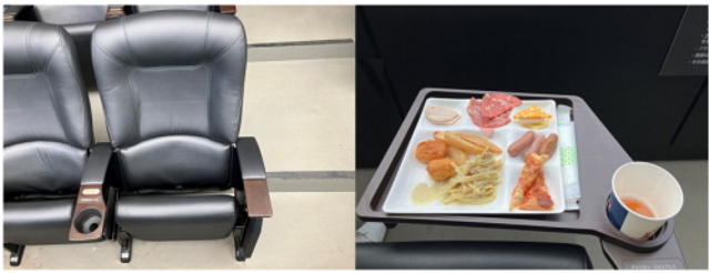 座席に飲食物の持ち込みOK