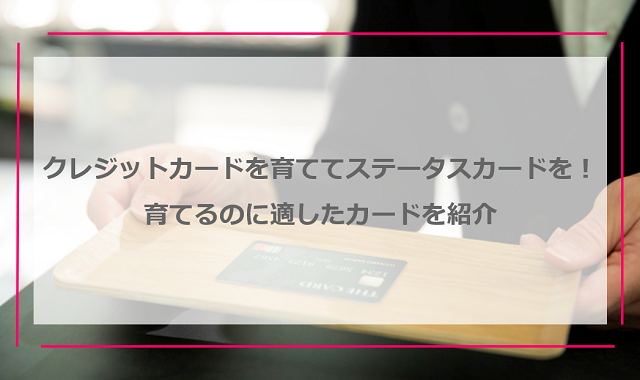 クレジットカードを育ててハイステータスカードを狙う！育てるのに適したカードを紹介